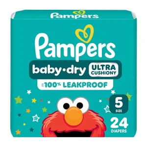 Pampers Baby Dry Diapers, Size 5, 24 Count 24 ct