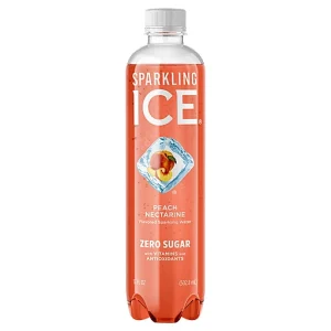Sparkling Ice Sparkling Water, Zero Sugar, Peach Nectarine 17 fl oz