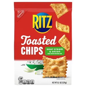 RITZ TOASTED CHIPS, SOUR CREAM & ONION