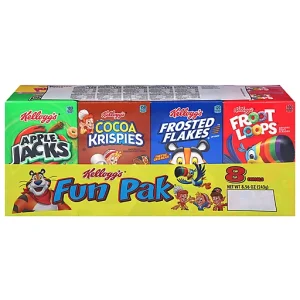 KELLOGGS CEREALS ASSORTED FUN PACK