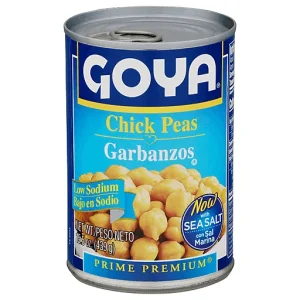 Goya Chick Peas, Low Sodium, Garbanzos 15.5 oz
