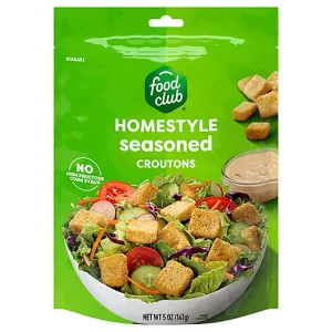 Food Club Croutons, Seasoned, Homestyle 5 oz