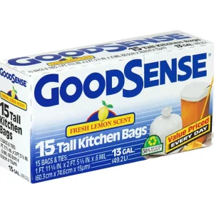 GoodSense Tall Kitchen Bags, Fresh Lemon Scent