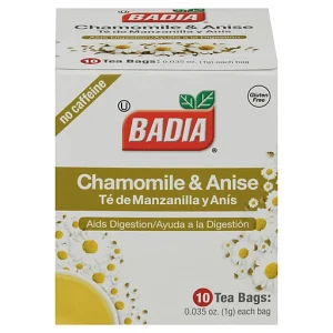 Badia No Caffeine Chamomile & Anise Tea 10 Tea Bags