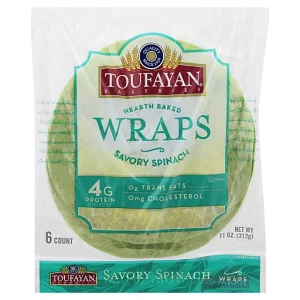 TOUFAYAN BAKERIES WRAPS SAVORY SPINACH