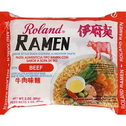 Roland Ramen, With Beef 3 oz