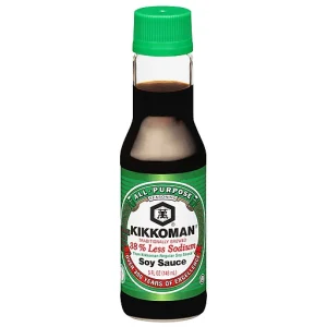 Kikkoman 38% Less Sodium All Purpose Soy Sauce 5 fl oz