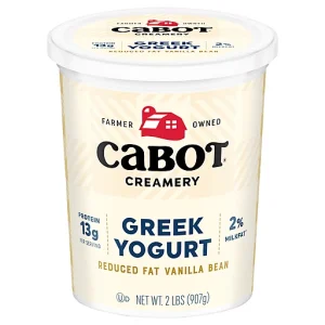 Cabot Creamery Lowfat Vanilla Bean Greek Yogurt 2 lb (Refrigerated Tub)