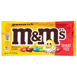 M&M's Share Size Peanut Chocolate Candies 3.27 oz