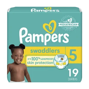 Pampers Pampers Swaddlers Diapers, Size 5, 19 Count 19 ct