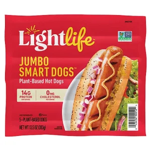 LIGHTLIFE SMART DOGS HOT DOGS, PLANT-BASED, JUMBO