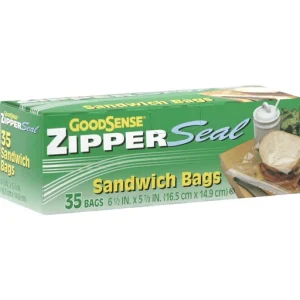 GoodSense Sandwich Bags, Zipper Seal