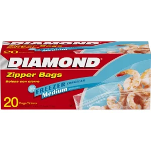 Diamond® Freezer Medium Zipper Bags 20 ct Box