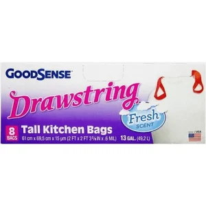 GOODSENSE DRAWSTRING TALL KITCHEN BAGS 8