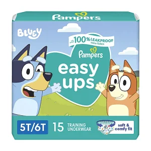 Pampers Pampers Easy Ups Training Underwear Boys Size 7 5 T6 T, 15 Count 15 ct