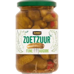 JUMBO FIJNE AUGURKEN ZOETZUUR 340 GRAM