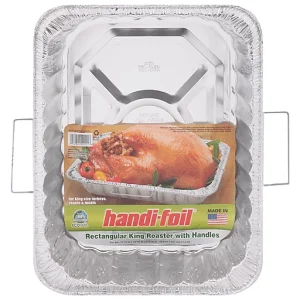 HANDI FOIL ECO-FOIL ULTIMATES ROASTER, WITH HANDLES, KING, RECTANGULAR
