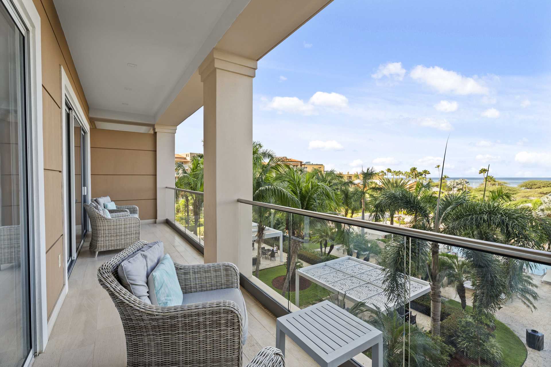 Alluring Beach View Two-bedroom condo